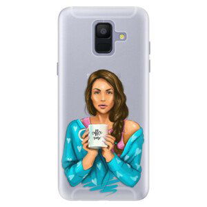 Silikonové pouzdro iSaprio - Coffe Now - Brunette - Samsung Galaxy A6