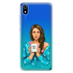 Odolné silikonové pouzdro iSaprio - Coffe Now - Brunette - Xiaomi Redmi 7A