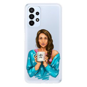 Odolné silikonové pouzdro iSaprio - Coffe Now - Brunette - Samsung Galaxy A23 / A23 5G