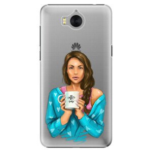 Plastové pouzdro iSaprio - Coffe Now - Brunette - Huawei Y5 2017 / Y6 2017