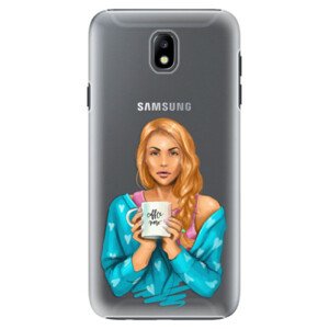 Plastové pouzdro iSaprio - Coffe Now - Redhead - Samsung Galaxy J7 2017