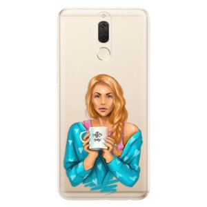 Odolné silikonové pouzdro iSaprio - Coffe Now - Redhead - Huawei Mate 10 Lite