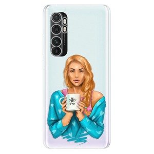 Odolné silikonové pouzdro iSaprio - Coffe Now - Redhead - Xiaomi Mi Note 10 Lite