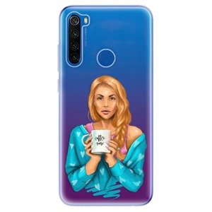 Odolné silikonové pouzdro iSaprio - Coffe Now - Redhead - Xiaomi Redmi Note 8T