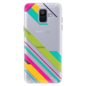 Silikonové pouzdro iSaprio - Color Stripes 03 - Samsung Galaxy A6