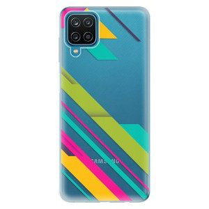 Odolné silikonové pouzdro iSaprio - Color Stripes 03 - Samsung Galaxy A12