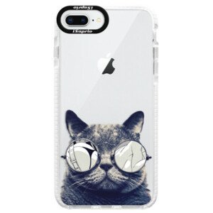 Silikonové pouzdro Bumper iSaprio - Crazy Cat 01 - iPhone 8 Plus