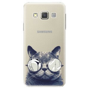Plastové pouzdro iSaprio - Crazy Cat 01 - Samsung Galaxy A7