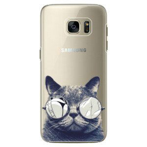 Plastové pouzdro iSaprio - Crazy Cat 01 - Samsung Galaxy S7