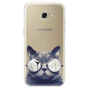 Odolné silikonové pouzdro iSaprio - Crazy Cat 01 - Samsung Galaxy A5 2017