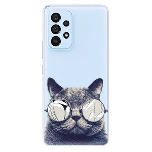 Odolné silikonové pouzdro iSaprio - Crazy Cat 01 - Samsung Galaxy A73 5G