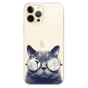 Odolné silikonové pouzdro iSaprio - Crazy Cat 01 - iPhone 12 Pro