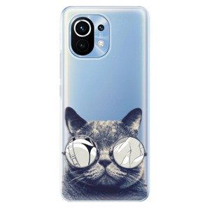 Odolné silikonové pouzdro iSaprio - Crazy Cat 01 - Xiaomi Mi 11