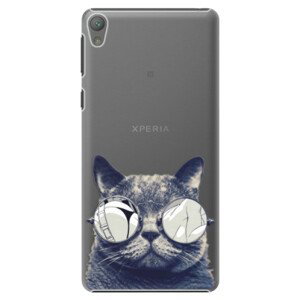 Plastové pouzdro iSaprio - Crazy Cat 01 - Sony Xperia E5