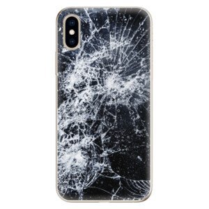 Odolné silikonové pouzdro iSaprio - Cracked - iPhone XS