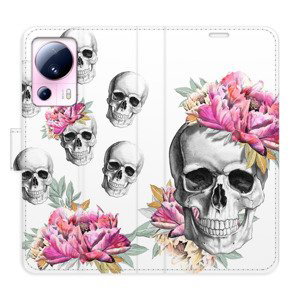 Flipové pouzdro iSaprio - Crazy Skull - Xiaomi 13 Lite