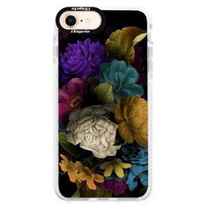Silikonové pouzdro Bumper iSaprio - Dark Flowers - iPhone 8