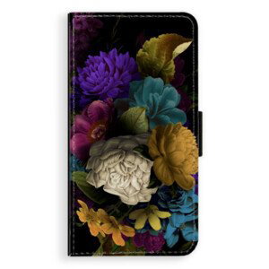 Flipové pouzdro iSaprio - Dark Flowers - Huawei P10 Plus