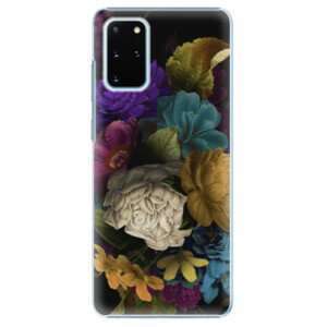 Plastové pouzdro iSaprio - Dark Flowers - Samsung Galaxy S20+