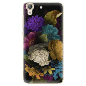 Plastové pouzdro iSaprio - Dark Flowers - Huawei Y6 II