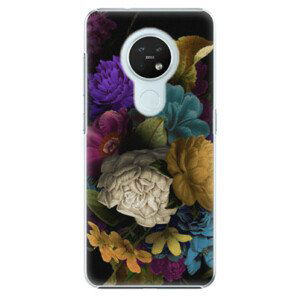 Plastové pouzdro iSaprio - Dark Flowers - Nokia 7.2