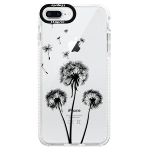 Silikonové pouzdro Bumper iSaprio - Three Dandelions - black - iPhone 8 Plus