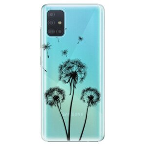 Plastové pouzdro iSaprio - Three Dandelions - black - Samsung Galaxy A51