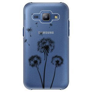 Plastové pouzdro iSaprio - Three Dandelions - black - Samsung Galaxy J1