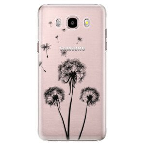 Plastové pouzdro iSaprio - Three Dandelions - black - Samsung Galaxy J5 2016