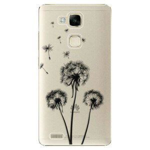 Plastové pouzdro iSaprio - Three Dandelions - black - Huawei Ascend Mate7