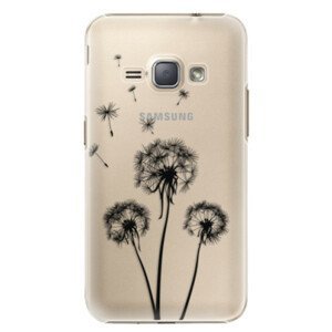 Plastové pouzdro iSaprio - Three Dandelions - black - Samsung Galaxy J1 2016