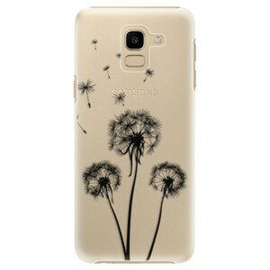 Plastové pouzdro iSaprio - Three Dandelions - black - Samsung Galaxy J6