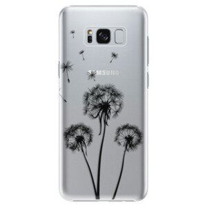 Plastové pouzdro iSaprio - Three Dandelions - black - Samsung Galaxy S8