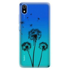 Odolné silikonové pouzdro iSaprio - Three Dandelions - black - Xiaomi Redmi 7A