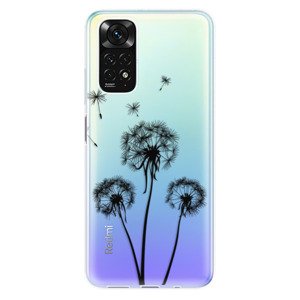 Odolné silikonové pouzdro iSaprio - Three Dandelions - black - Xiaomi Redmi Note 11 / Note 11S