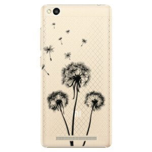 Plastové pouzdro iSaprio - Three Dandelions - black - Xiaomi Redmi 3
