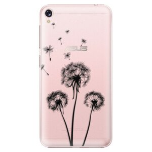 Plastové pouzdro iSaprio - Three Dandelions - black - Asus ZenFone Live ZB501KL