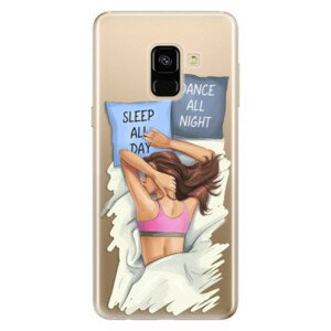 Odolné silikonové pouzdro iSaprio - Dance and Sleep - Samsung Galaxy A8 2018