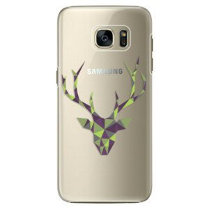 Plastové pouzdro iSaprio - Deer Green - Samsung Galaxy S7 Edge
