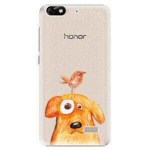 Plastové pouzdro iSaprio - Dog And Bird - Huawei Honor 4C