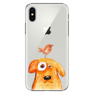 Plastové pouzdro iSaprio - Dog And Bird - iPhone X