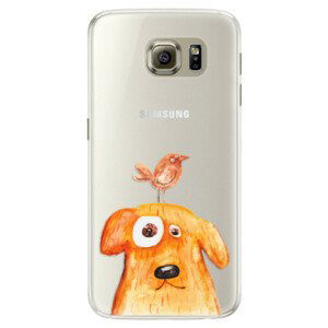 Silikonové pouzdro iSaprio - Dog And Bird - Samsung Galaxy S6