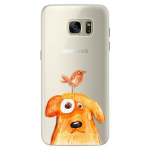 Silikonové pouzdro iSaprio - Dog And Bird - Samsung Galaxy S7 Edge