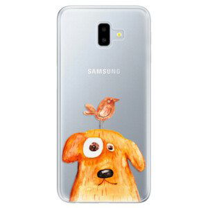 Odolné silikonové pouzdro iSaprio - Dog And Bird - Samsung Galaxy J6+