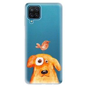 Odolné silikonové pouzdro iSaprio - Dog And Bird - Samsung Galaxy A12