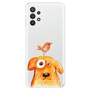 Odolné silikonové pouzdro iSaprio - Dog And Bird - Samsung Galaxy A32 5G