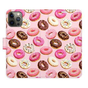 Flipové pouzdro iSaprio - Donuts Pattern 03 - iPhone 12/12 Pro