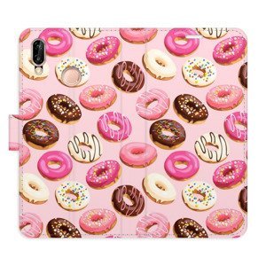 Flipové pouzdro iSaprio - Donuts Pattern 03 - Huawei P20 Lite