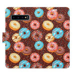 Flipové pouzdro iSaprio - Donuts Pattern - Samsung Galaxy S10
