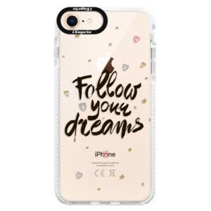 Silikonové pouzdro Bumper iSaprio - Follow Your Dreams - black - iPhone 8